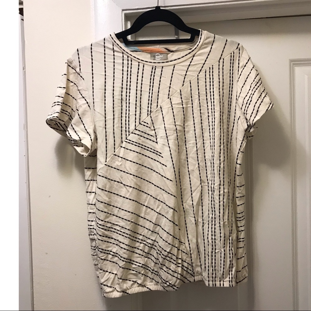 Dolan Anthropologie striped T shirt size large